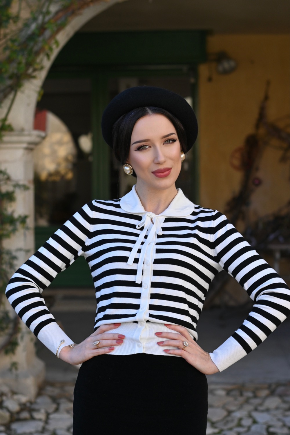 The Monroe Classic Stripe Cardigan